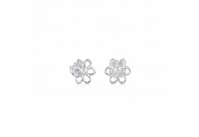 SILVER EARRINGS CULTURED PEARLS 3,5MM