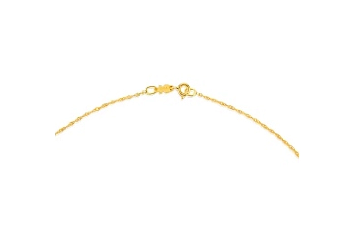 18KT GOLD CHOKER CHAIN 45CM