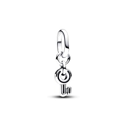 Key sterling silver mini dangle