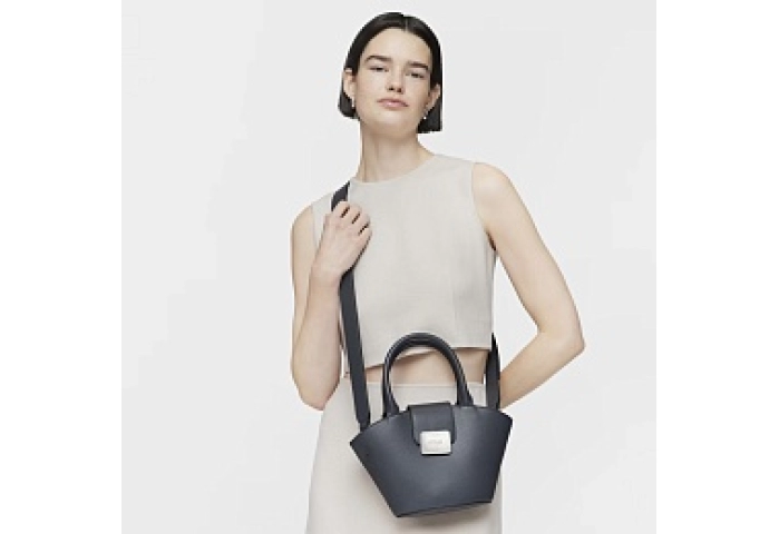 PVC.PU,HANDBAG S.T LUCIA DARK GREY