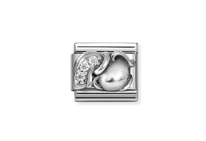 Composable Classic ZODIACO RELIEF acciaio,  Acquar