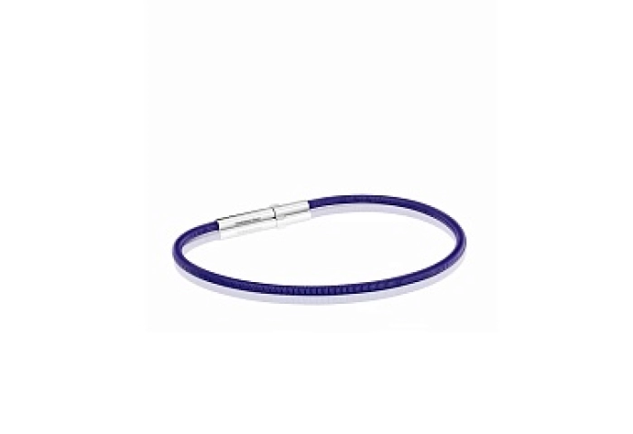 STEEL BRACELET 2MM LILAC MESH TUBE 16,5CM
