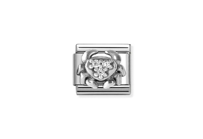Composable Classic ZODIACO RELIEF acciaio, Cancro
