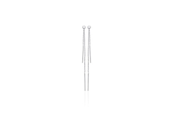 EARRINGSPLATED CZSILVER 925 RHODIUM /1538210