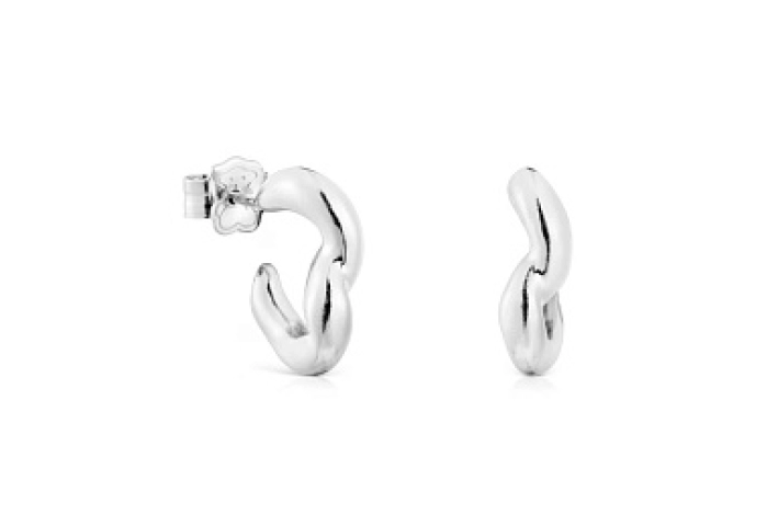 SILVER EARRINGS 15MM
