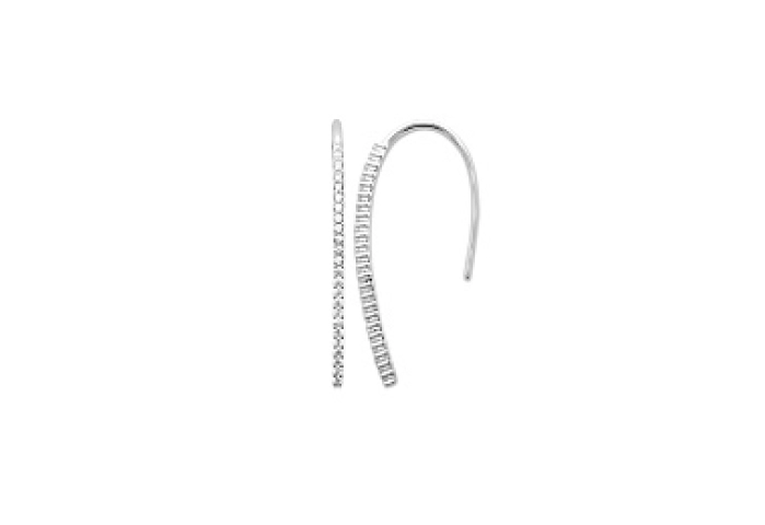 EARRINGSRHODIUM PLATEDSILVER CZ925