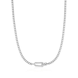 SPARKLE CHAIN INTERLOCK NECKLACE