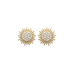 EARRINGSCZ 18 KT GOLD PLATED