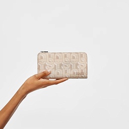 PVC.PU.COT,WALLET M.T MANIFESTO BEIGE