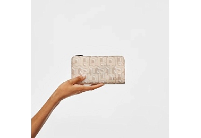 PVC.PU.COT,WALLET M.T MANIFESTO BEIGE