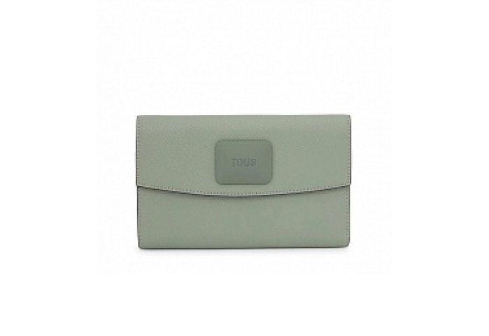 PU.COT,WALLET L.FLAP T LUCIA  STONE GREY