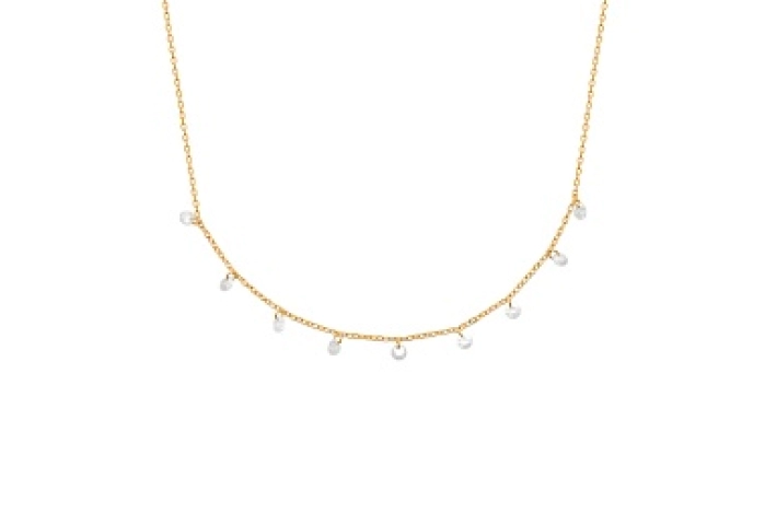 NECKLACECZ 18 KT GOLD PLATED