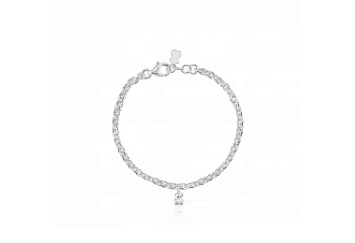 SILVER BRACELET BEAR 5,35MM FR80 17,5CM