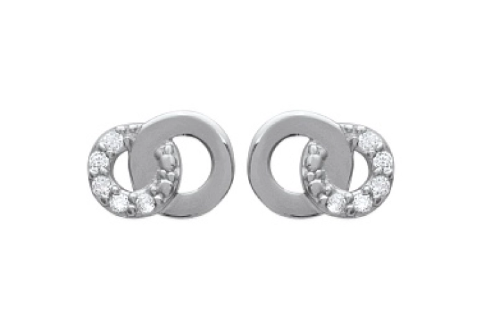 EARRINGSRHODIUM PLATEDSILVER CZ925