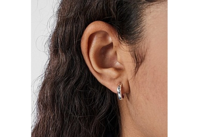 SILVER HOOP EARRINGS 10MM