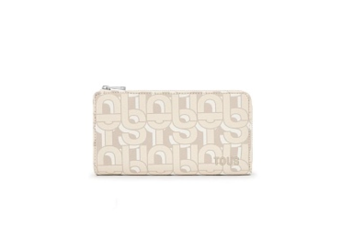 PVC.PU.COT,WALLET M.T MANIFESTO BEIGE
