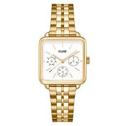La Tétragone Multifunction Watch Steel, White, Gol