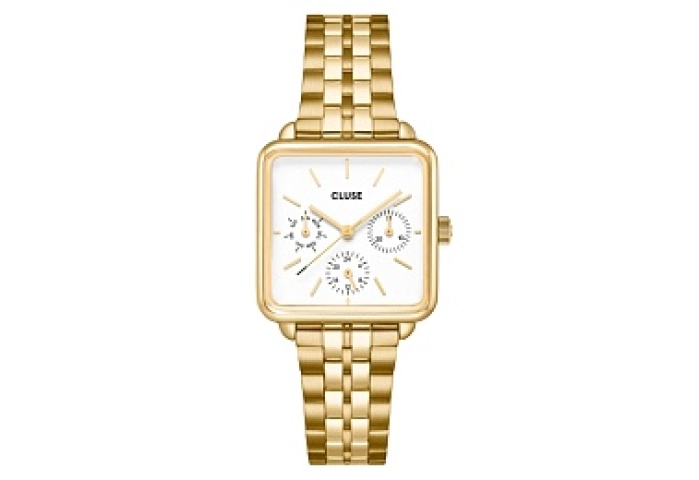 La Tétragone Multifunction Watch Steel, White, Gol