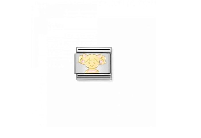 Composable Classic SIMBOLI acciaio Bambina Rosa