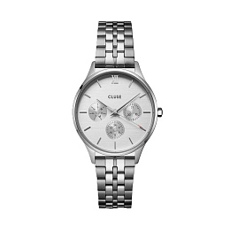 Minuit Multifunction Watch Steel, Full Silver Colo