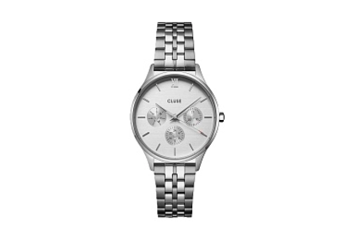 Minuit Multifunction Watch Steel, Full Silver Colo