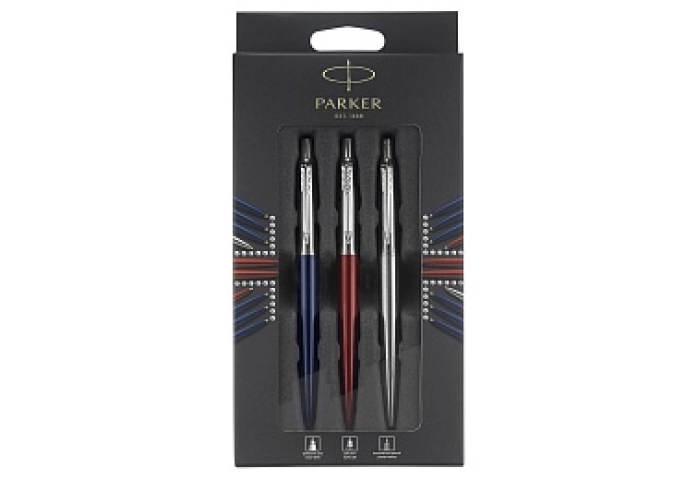 Набор Parker &quot;Jotter London Trio&quot;: шариковая ручка + гелевая ручка + механический карандаш, подарочн