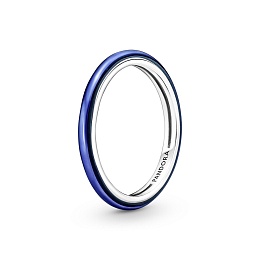 Sterling silver ring with transparent royal blueenamel/Серебряное кольцо с синей эмалью