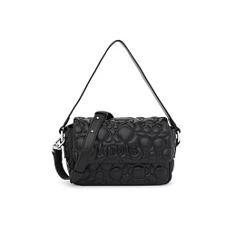 COT.PU.SIL,MINIHANDBAG FLAP T BOLD BLACK