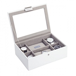 White Classic 8pc Watch Box