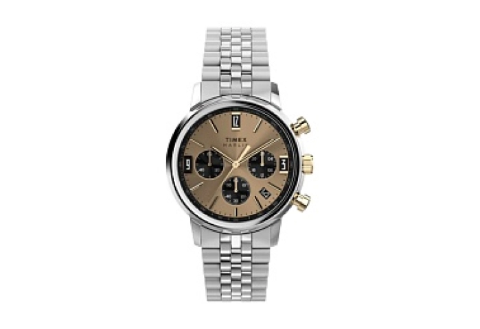 Marlin Quartz Chrono 40mm SST Case Champagne Dial 