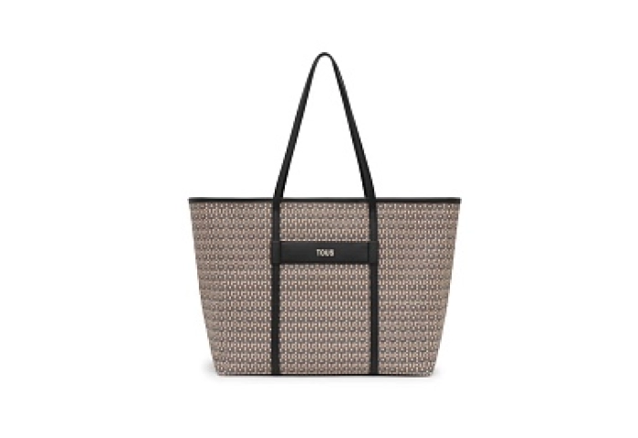 PVC.PU.COT,HANDBAG L.T MANIF DARK GREY-M