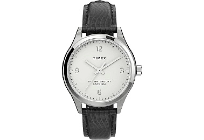 Wms Waterbury Silver-tone Case and Black