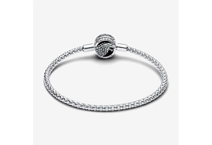 Project House studded chain sterling silver and 14k gold-plated bracelet with Sigil clasp