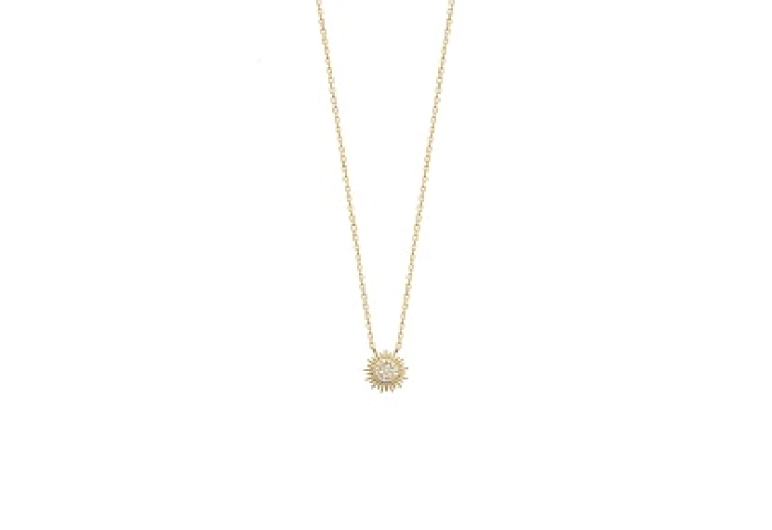 NECKLACECZ 18 KT GOLD PLATED