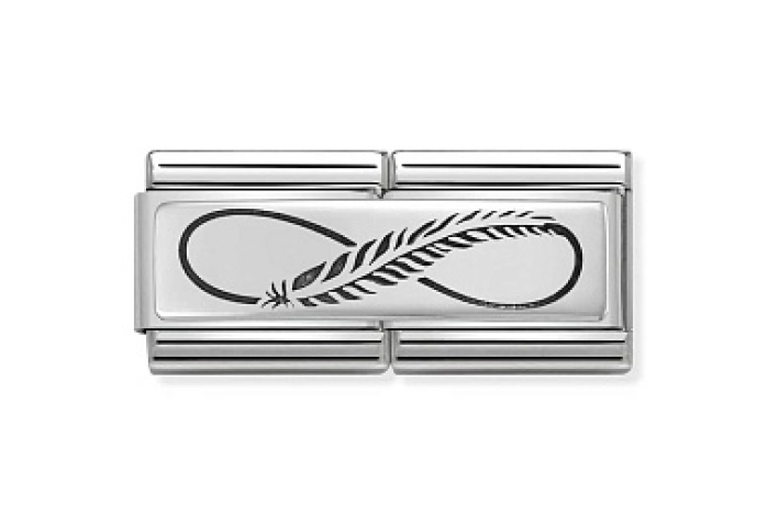 Composable DOUBLE Classic ENGRAVED acciaio Infinit