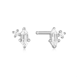 SPARKLE EMBLEM STUD EARRINGS