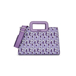 PVC.PU.COT,HANDBAG M. T MANIFESTO MAUVE