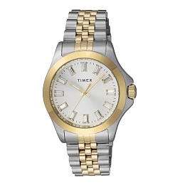 Kaia 3-Hand Two-tone with Silver Dial and