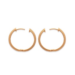 LOOPPLATEDEARRINGS 18 KT GOLD