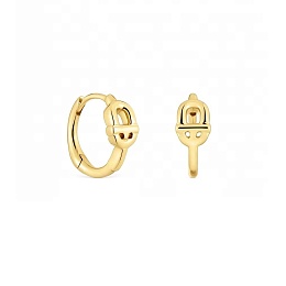 18KT GOLD HOOP EARRINGS 8,4MM