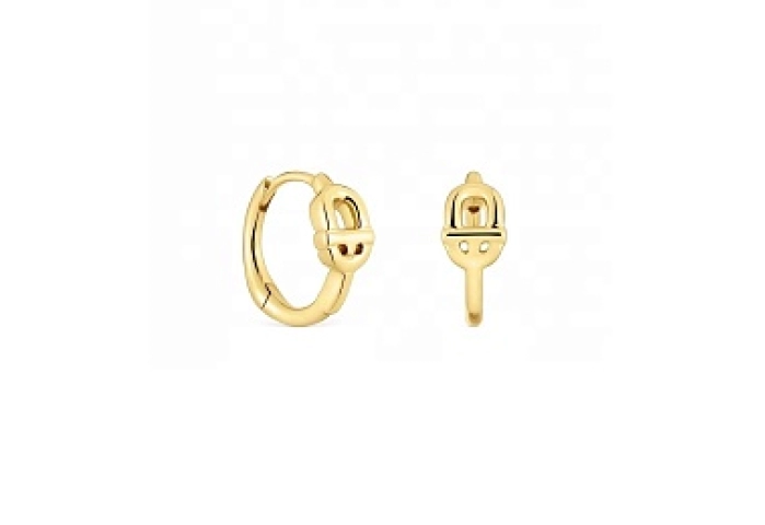 18KT GOLD HOOP EARRINGS 8,4MM
