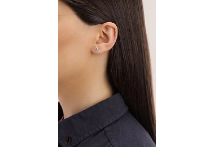 EARRINGSRHODIUM PLATEDSILVER CZ925