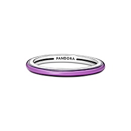 Sterling silver ring with transparent purpleenamel/Серебряное кольцо с сиреневой эмалью