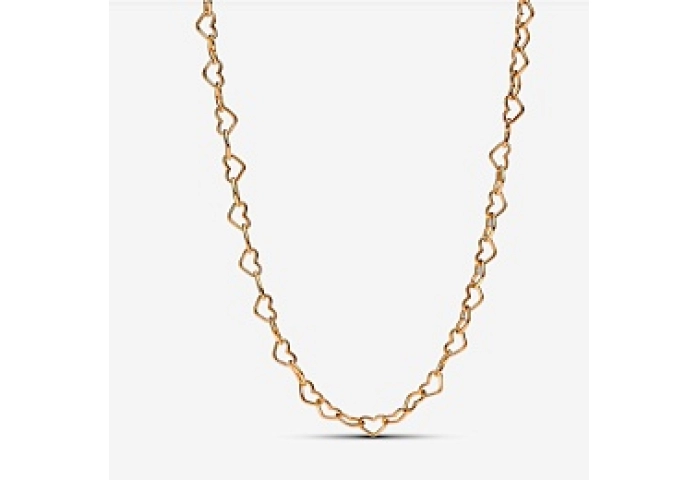 Heart 14k gold-plated collier