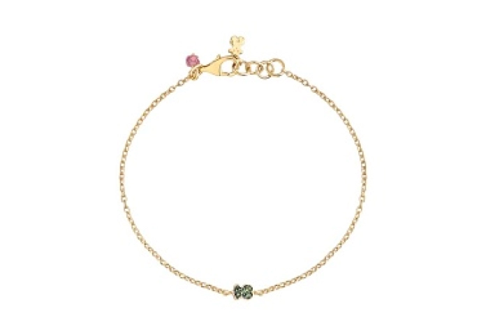 SILVER GOLDPLATED BRACELET RUTHENIU GEMS