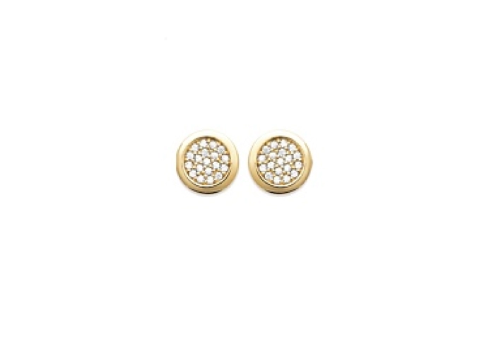 EARRINGSCZ 18 KT GOLD PLATED