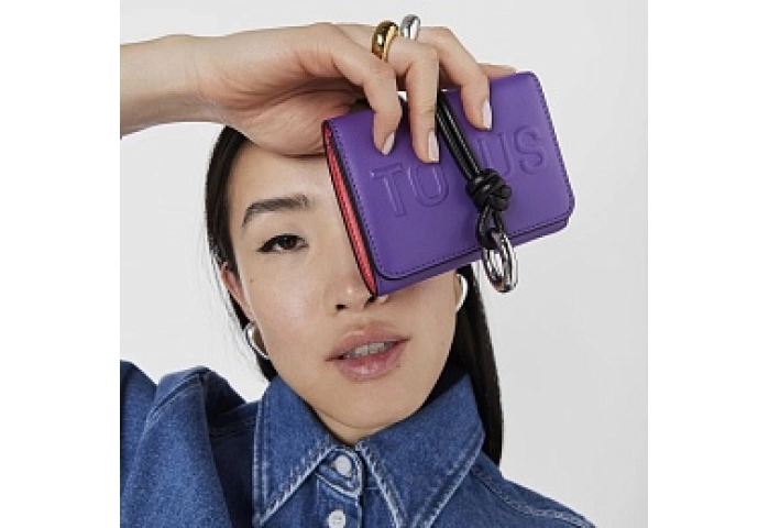 PU.POL,WALLET S.NEW TOUS CLOUD PURPLE