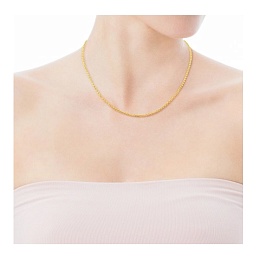 SILVER GOLD PLATED CHOKER 40-45CM