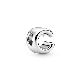 Letter C silver charm