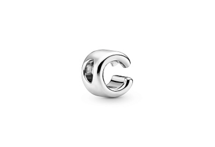 Letter C silver charm